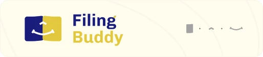 Filing Buddy logo lockup and its three parts