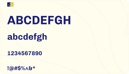 Chivo alphabet, numerals and symbols