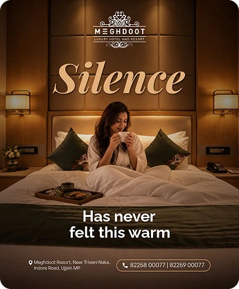 Silence has never felt this warm — Meghdoot social creative